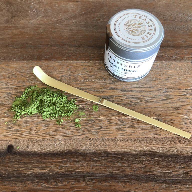 Bamboo matcha scoop Teasserie Teas Matcha Teaware Luxury Teas
